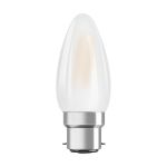 Osram LED B22D Bougie Filament Dépolie 4W 470lm - 827 Blanc Très Chaud | Équivalent 40W
