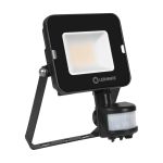 Ledvance Projecteur LED Compact Noir 20W 2000lm 100D - 840 Blanc Froid | IP65 - Symétrique - Détecteur de mouvement et de lumière