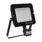 Ledvance Projecteur LED Compact Noir 50W 4500lm 100D - 830 Blanc Chaud | IP65 - Symétrique - Détecteur de mouvement et de lumière