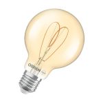 Osram Vintage 1906 LED E27 Globe Filament Dorée 4.9W 470lm - 927 Blanc Très Chaud | Meilleur Rendu Des Couleurs - Dimmable - Équivalent 40W