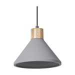 Ledvance Decor Béton/Acier/Bois Suspension Luminaire 220 Foncé Gris | Convient pour E27