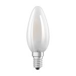 Ledvance Classic LED E14 Bougie Filament Dépolie 4W 470lm - 827 Blanc Très Chaud | Équivalent 40W