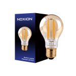 Noxion Lucent Filament LED E27 Poire Ambre 7.2W 630lm -  822 Blanc Très Chaud | Dimmable - Équivalent 50W