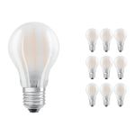 Lot 10x Ledvance CLASSIC LED E27 Poire Filament Dépolie 6.5W 806lm - 840 Blanc Froid | Équivalent 60W