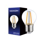 Noxion Lucent Lustre LED E27 Boule Filament Claire 2.5W 250lm - 827 Blanc Très Chaud - Équivalent 25W
