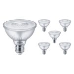 Lot 6x Philips Master Value LED ampoule Réflecteur E27 PAR30 9.5W 740lm 25D - 927 Blanc Très Chaud | Meilleur rendu des couleurs - Dimmable - Équivalent 75W