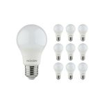 Lot 10x Noxion Lucent Classic LED E27 Poire Dépolie 8.5W 806lm - 830 Blanc Chaud | Équivalent 60W