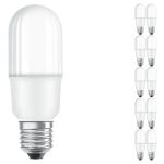 Lot 10x Ledvance LED Classic Stick LED E27 Dépolie 8W 806lm - 827 Blanc Très Chaud | Équivalent 60W