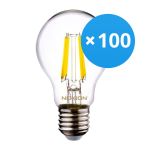 Lot 100x Noxion Lucent LED E27 Poire Filament Claire 4.5W 470lm - 840 Blanc Froid | Équivalent 40W