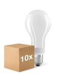 Lot 10x Ledvance Classic LED E27 Poire Filament Dépolie 18W 2452lm - 827 Blanc Très Chaud | Dimmable - Équivalent 150W