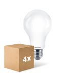Lot 4x Philips Corepro LED Ampoule E27 Poire Dépolie 17.5W 2452lm - 865 Lumière Du Jour | Équivalent 150W