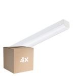 Lot 4x Philips Réglette LED CoreLine Blanc 17W 2400lm - 865 Lumière Du Jour |60cm - - Équivalent 2x18W