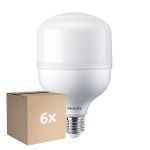 Lot 6x Philips TrueForce Core LED E27 HPL/HPI/SON G3 Dépolie 30W 4000lm 180D - 840 Blanc Froid | Équivalent 125W