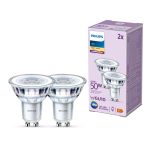 Lot 2x Philips Spot LED GU10 PAR16 5W 355lm 36D - 827 Blanc Très Chaud