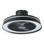 Eglo Ventilateur Vallonia 1 ABS Matt Noir 31.7W 3200lm - 827-865 Variable Blanc + RGB | Dimmable