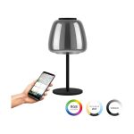 Eglo Lampe De Chevet Alfero-Z Acier Noir 7.7W 1000lm - 827-865 Variable Blanc + RGB | IP20 - Zigbee Dimmable