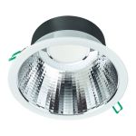Philips Downlight LED Coreline DN142B Aluminium Blanc 19.2W 2300lm 60D - 830 Blanc Chaud | Diamètre 200mm - IP54 - UGR<19 - Dimmable