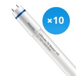 Lot 10x Philips Tube LED T8 MASTER (EM/Direct 230V) Ultra Output 21.7W 3700lm - 840 Blanc Froid | 150cm - Équivalent 58W
