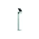 Steinel LED Lampadaire extérieur XSolar GL-S Post Argent 150lm - 840 Blanc Froid| Solar - Détecteur de Mouvement et de Lumière 