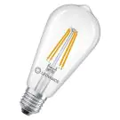 Ledvance Classic LED Edison E27 Poire Filament Claire 3.8W 806lm - 827 Blanc Tr&egrave;s Chaud | &Eacute;quivalent 60W