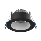 Noxion Spot LED Ares Profond Noir 6W 540lm 927-940 3CCT - avec Inner Cercle  Blanc | Diamètre 68mm