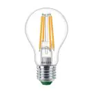Philips Master Ultra Efficient LED E27 Poire Filament Claire 4W 840lm - 827 Blanc Tr&egrave;s Chaud | Dimmable - &Eacute;quivalent 60W
