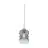 It's about RoMi Suspension Luminaire Verona Verre Gris | Convient pour 1x E27 