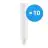 Lot 10x Ledvance Dulux-D LED 9W - 830 Blanc Chaud | 2-Pins - Équivalent 26W