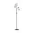 Eglo Lampadaires Salon Townshend Acier Bois Noir Brun | IP20 - Convient pour 2x E27 