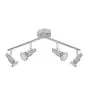Ledvance Spot LED GU10 Aluminium 4x 3W - 827 Blanc Très Chaud 