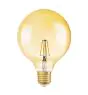 Osram Vintage 1906 LED E27 Globe Filament Dorée 125mm 7W 650lm - 824 Blanc Très Chaud | Équivalent 40W