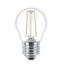 Philips Corepro LED Lustre E27 Boule Filament Claire 2W 250lm - 827 Blanc Très Chaud | Équivalent 25W