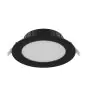 Noxion Downlight LED Hera Plat Encastré Noir 15W 1500lm 80D - 827-830-840 CCT | 166mm - Diamètre 144mm