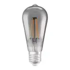 Ledvance Smart+ Wifi E27 Edison Classic Filament Fumée 6W 540lm - 825 Blanc Très Chaud | Dimmable - Équivalent 50W