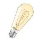 Osram Vintage 1906 LED E27 Edison Filament Dorée 4.9W 470lm - 922 Blanc Très Chaud | Meilleur Rendu Des Couleurs - Dimmable - Équivalent 40W