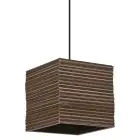 Ledvance Decor Suspension Luminaire Carré Brun | Convient pour 1x E27