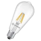Ledvance Classic LED E27 Poire Filament Claire 3.4W 470lm - 827 Blanc Très Chaud | Équivalent 40W