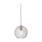 It's about RoMi Suspension Luminaire Venice Verre Transparent | Convient pour 1x E27 