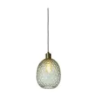 It's about RoMi Suspension Luminaire Venice Verre Vert | Convient pour 1x E27 