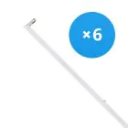 Lot 6x Réglette LED Click T8 | Convient Pour 150cm Tube LED 