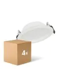 Lot 4x Ledvance Downlight LED Alu DN150 14W 1190lm 100D - 830 Blanc Chaud | 160mm - IP44 