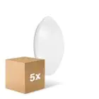 Lot 5x Ledvance Surface Circulaire 250 Blanc 13W 920lm - 830 Blanc Chaud | avec Sensor - IP44 - Équivalent 2x13W