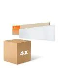 Lot 4x Ledvance Panneau LED Compact Aluminium Blanc 33W 3630lm - 840 Blanc Froid | 120x30cm - UGR < 19
