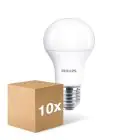 Lot 10x Philips Corepro LED Ampoule E27 Poire Dépolie 10.5W 1055lm - 930 Blanc Chaud | Meilleur Rendu Des Couleurs - Équivalent 75W