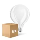 Lot 6x Ledvance Classic LED E27 Globe Filament Dépolie 7.5W 1055lm - 827 Blanc Très Chaud | Dimmable - Équivalent 75W