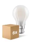 Lot 6x Osram Retrofit Classic LED B22d Poire Dépolie 11W 1521lm - 827 Blanc Très Chaud | Dimmable -  Équivalent 100W