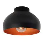Eglo Plafonnier Mogano 2 Noir, Cuivre | Convient pour E27