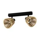 Eglo Plafonnier Keelby Acier Noir | IP20 - Convient pour 2x E14 