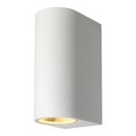 D'Lite Wandlamp Vossem Long Aluminium Wit Up & Down| IP54 - Geschikt Voor 2x GU10