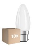 Voordeelpak 10x Ledvance Classic Performance LED Lamp B22d Kaars Filament Mat 4.8W 470lm - 827 Zeer Warm Wit | Dimbaar - Vervangt 40W